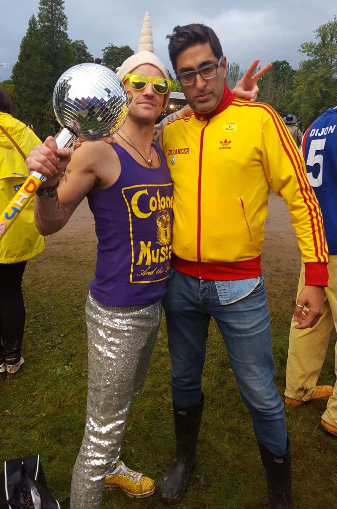 govindajeggy's tweet photo. I am @The6thDijon! Great to finally meet @colonel5mustard &amp; wear the tracky... https://t.co/GQ1Du4uCOH