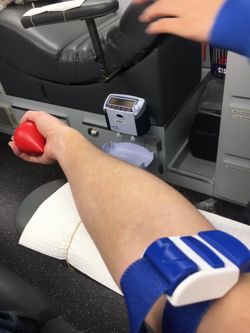It's that time again! Donating blood to the vampire blood bank 💉💉  I almost fainted lol https://t.co<a href="/tag/mvsales"class="tags"><span>#mvsales</span></a>