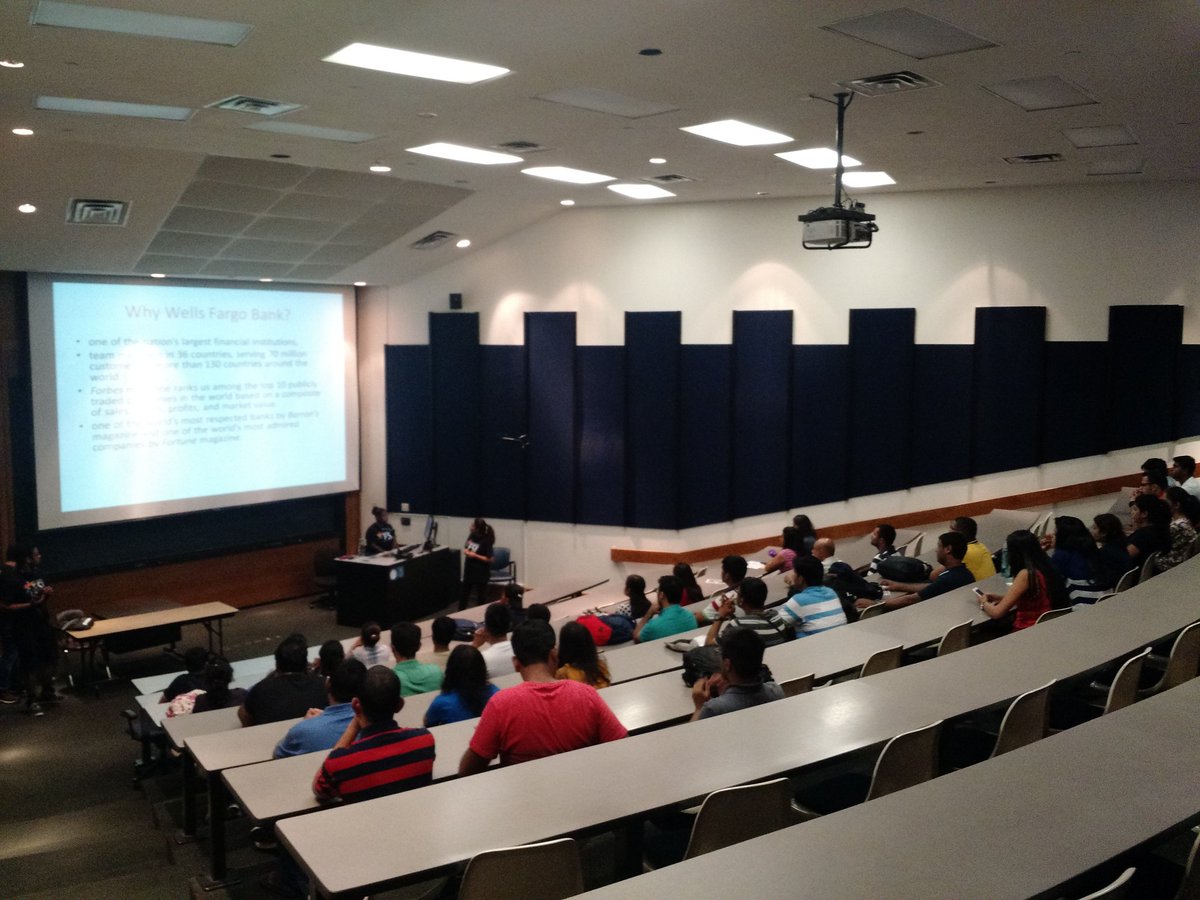 FSI_UTA's tweet photo. #Wellsfargo seminar at #utarlington at nh106 https://t.co/aIeAuNFgrm