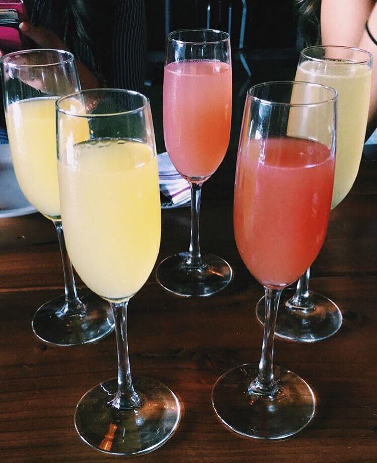 The best part of waking up is mimosa in your cup | Brunch 11AM-3PM 🍾🍾🍾 #champagnecampaign #brunch #costamesa