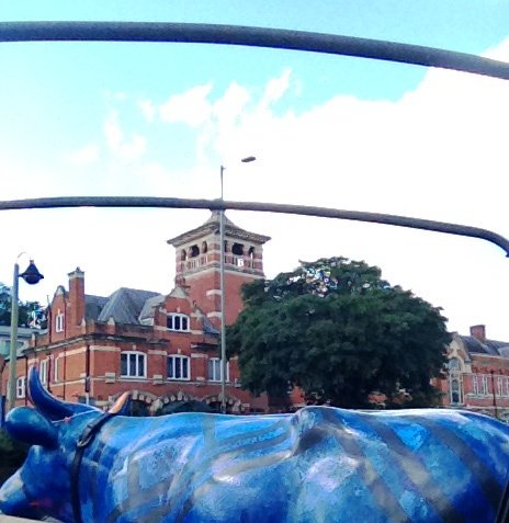 StMsNursery's tweet photo. #Mootilda popped into @ReigateUK to catch Finding Dory @Everymancinema @VinesMINI @CowParadeSurrey https://t.co/uMoZ1VPNEs