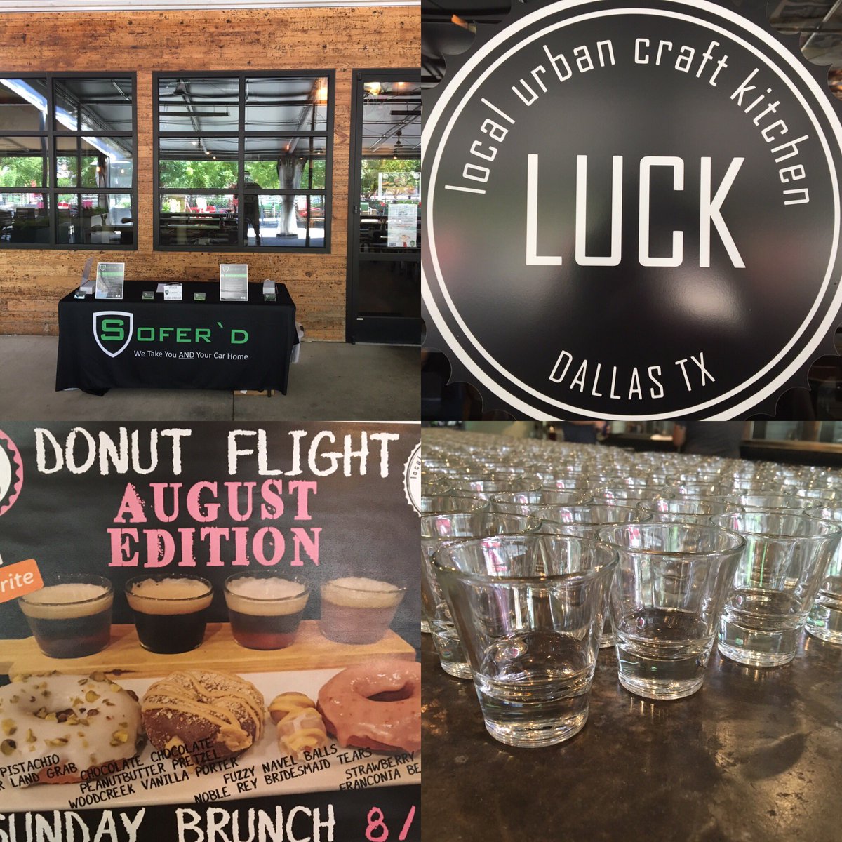 soferd_'s tweet photo. We are @LUCKdallas in Trinity Groves for their Donuts and Beer pairing!!! Come out and see us!!! https://t.co/p4cGn4CyJh