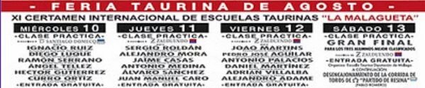 XI Certamen Internacional de Escuelas Taurinas "La Malagueta" <a href="/diputacionMLG/">Diputación de Málaga</a>