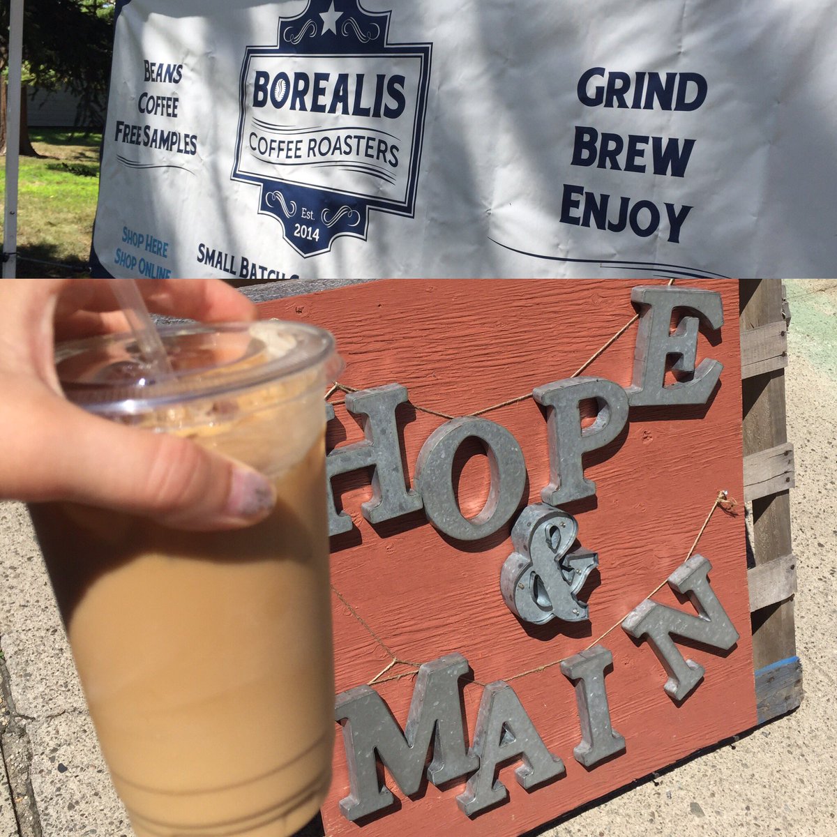 Found and tried <a href="/borealiscoffee/">Borealis Coffee</a> #ColdBrew #icedcoffee #RIFoodFight <a href="/HopeandMain/">Hope & Main</a> - smooth and delicious! 6/22