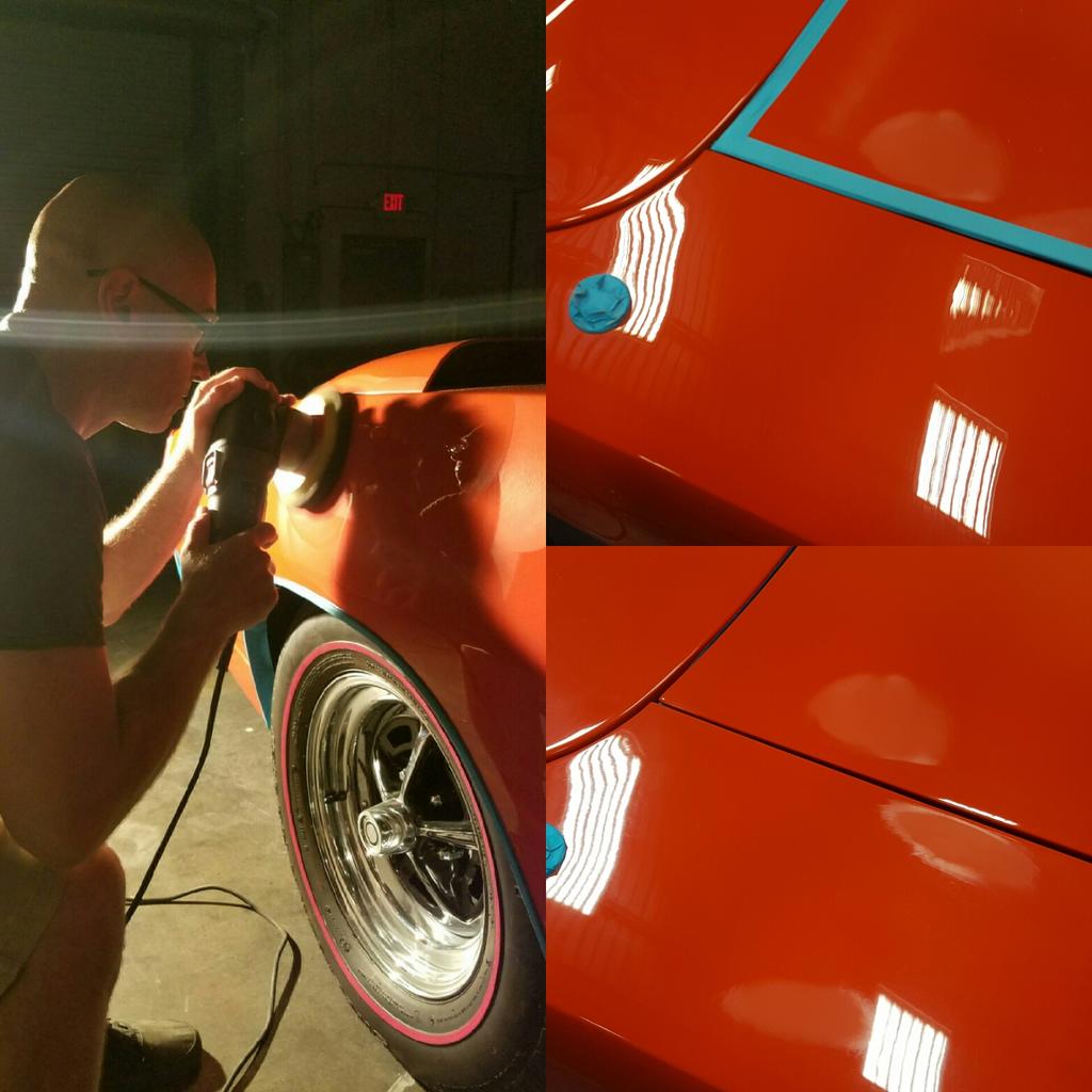 Down to the final stretch on the #dodge #daytona #paintcorrection @Dodge @Meguiars @3MAutoUSA @GYC_Mark