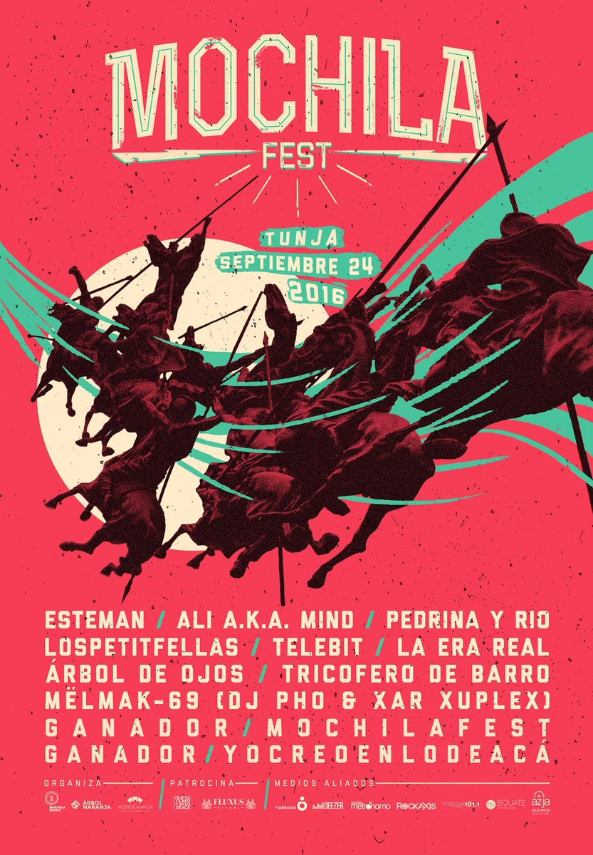 YoCreoEnLoDeAca's tweet photo. Cartel oficial del #MochilaFest. Un artista de nuestro movimiento estará! Pronto más información! @ArbolNaranja https://t.co/8iVSnoWfOD