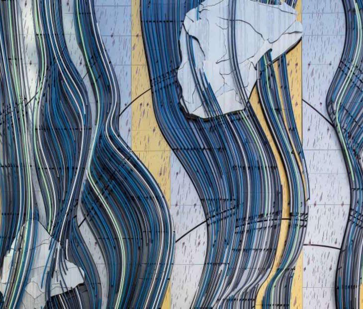 kaiuwebergmann's tweet photo. Stephen Glassman's public art piece Flows Two Ways unveiled through this Blouin Interview. https://t.co/alu3UfIJIX https://t.co/BpuGwbJfxb