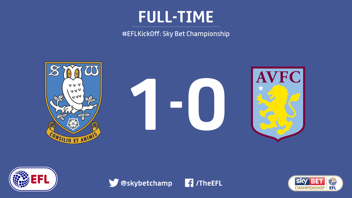SkyBetChamp's tweet photo. FULL-TIME: @swfc 1-0 @AVFCOfficial.
Fernando Forestieri strikes late to give the Owls all three points! #EFLKickOff https://t.co/qX4RQnb9bB