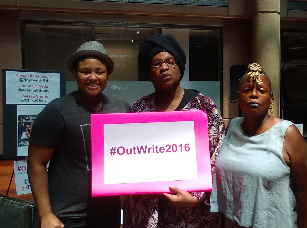 TeamRayceen's tweet photo. Thanks to @TheDCCenter @DavidMarinerDC @slickhop @phillbranch @ChikaChels + all who helped with #OutWrite2016 https://t.co/qDWVm7Qbz3