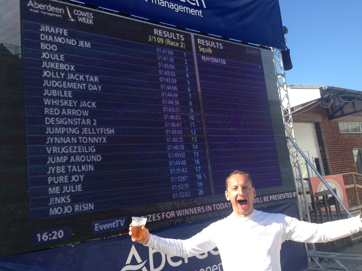 JemmaIngham's tweet photo. @cowes_week a spectacular win and a happy skipper  #mycowesweek https://t.co/ZKbe2zfMLu