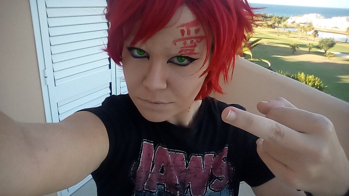 ACrimsonLilium's tweet photo. He intentado hacer a Gaara :_ La Aldea Oculta de la Arena es la mejor <3 https://t.co/PlOEpW7hp0