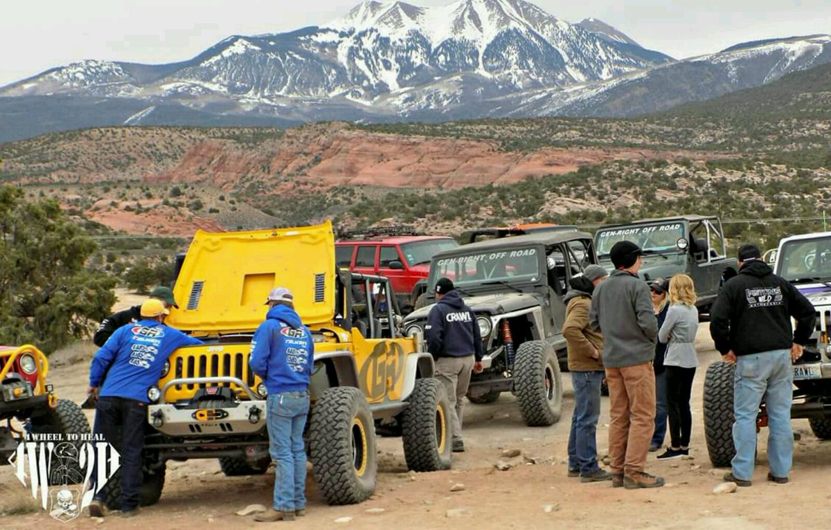 4WheelToHeal's tweet photo. #EJS2016 saw #4W2H take 9 Disabled Veterans to Moab for 3 days of wheeling with @genrightoffroad @BFGoodrichTires https://t.co/zgXSeJpy5d