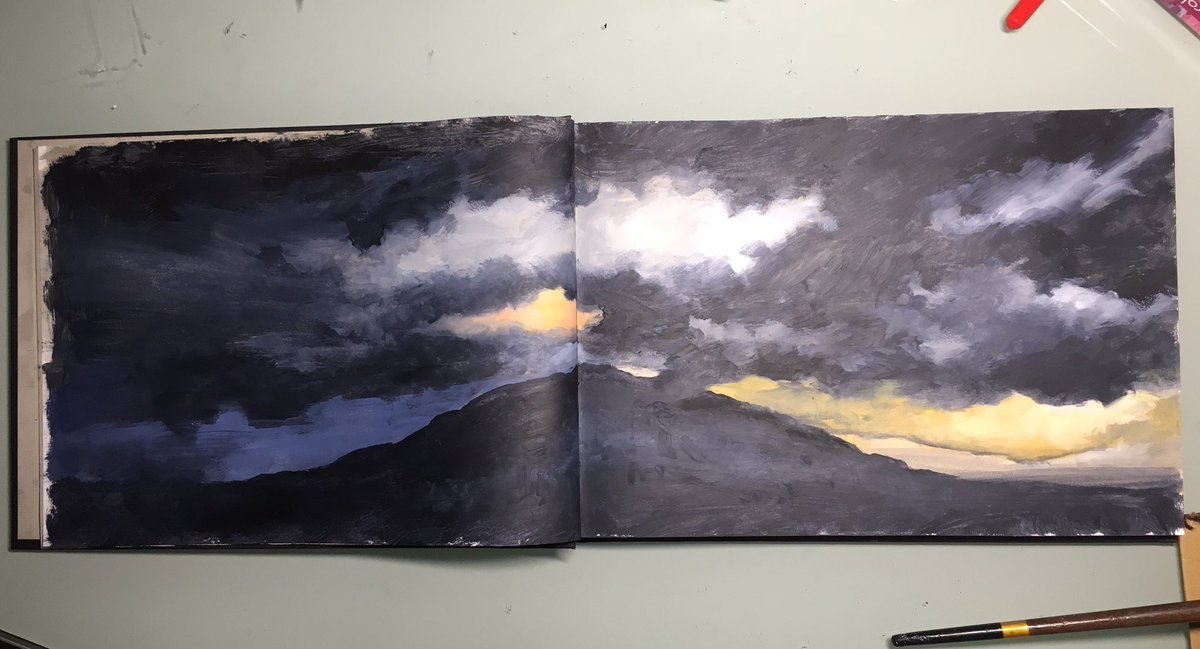 TomPorta's tweet photo. Holidays ain't an excuse not to lay down something a.k.a. time to fill the sketchbook5 #art #painting #sketchbook https://t.co/EjM7n0HBSw