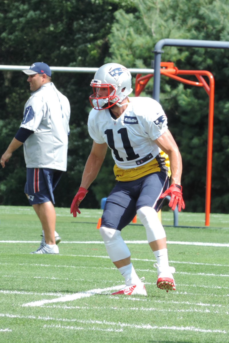 Edelfan247's tweet photo. #EdelAction #EdelPower Can you tell how happy I am to see #Edelman11 back on the field?? #PatsCamp2016 #GoPats https://t.co/4DDq3FsRbE