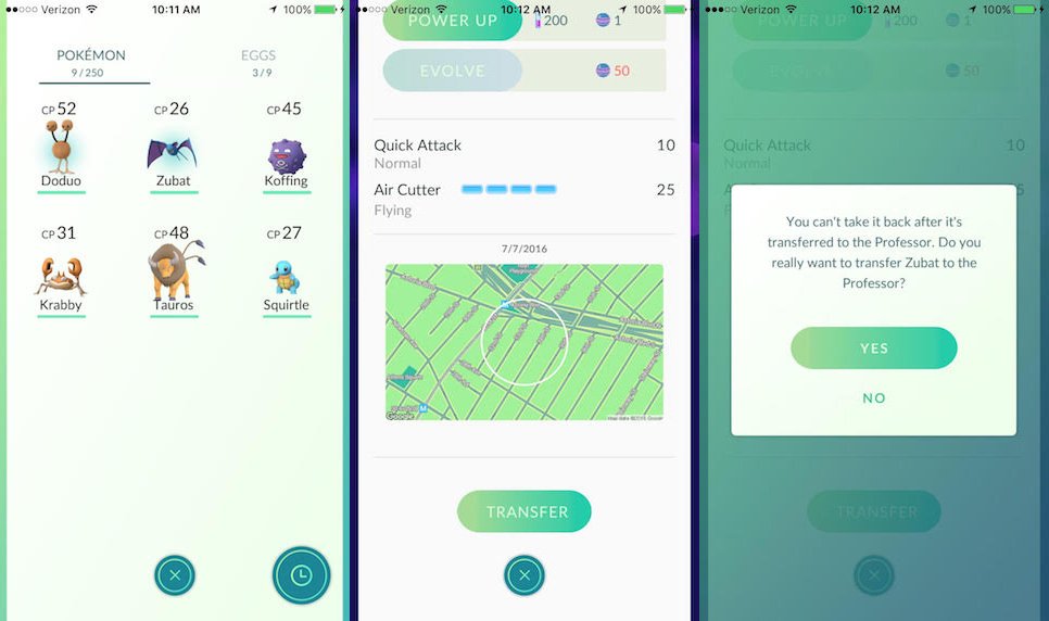 PokemonGoNews's tweet photo. #PokemonGO Idea: Players should be able to select and transfer Pokémon in groups. https://t.co/cv0amTZAa2