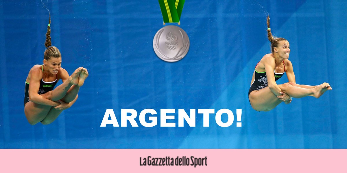 Gazzetta_it's tweet photo. ARGENTO! Storico argento per @TCagnotto e @fradallape nel sincro 3m #Rio2016! https://t.co/0SNtVYIqyh #RIO2014ALL https://t.co/lxXJdFDBle