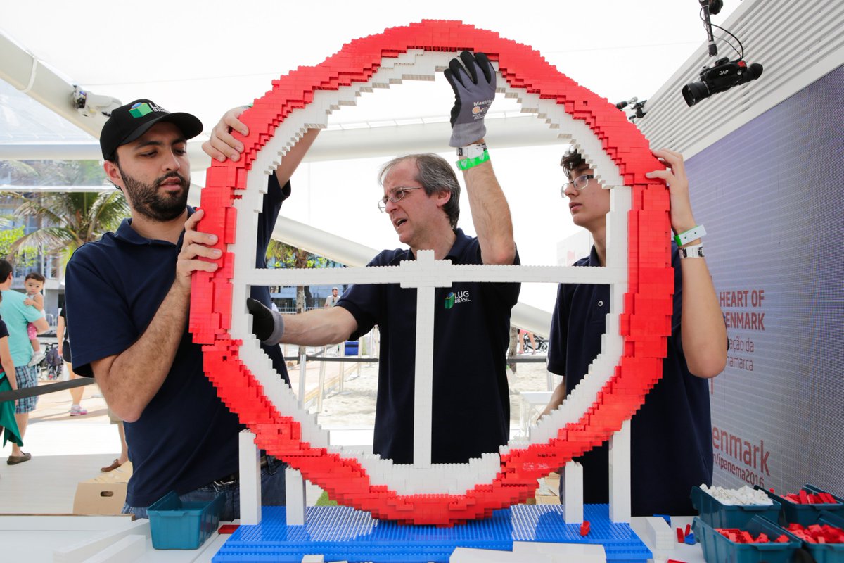 GoVisitDenmark's tweet photo. LEGO builders of all ages are helping us with our world record attempt for the biggest LEGO bike! #heartofdenmark https://t.co/O3MrihqZye