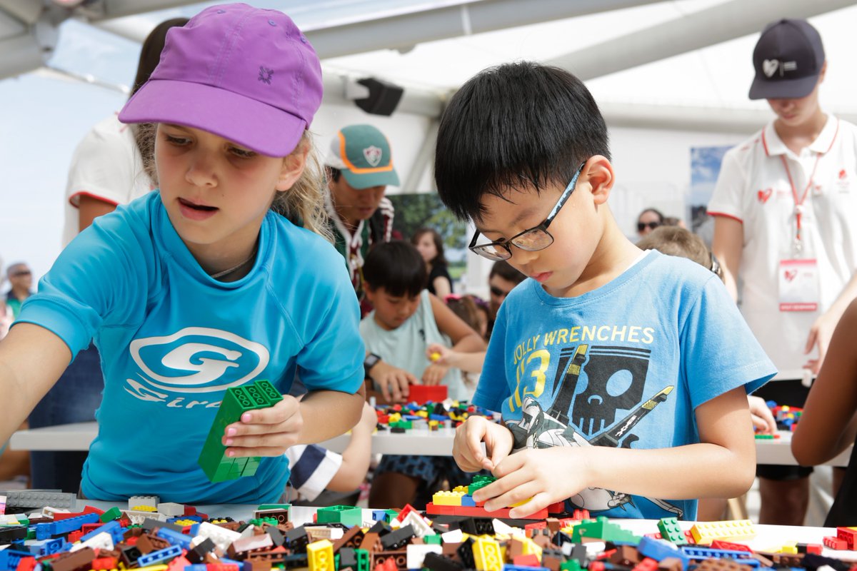 GoVisitDenmark's tweet photo. LEGO builders of all ages are helping us with our world record attempt for the biggest LEGO bike! #heartofdenmark https://t.co/O3MrihqZye