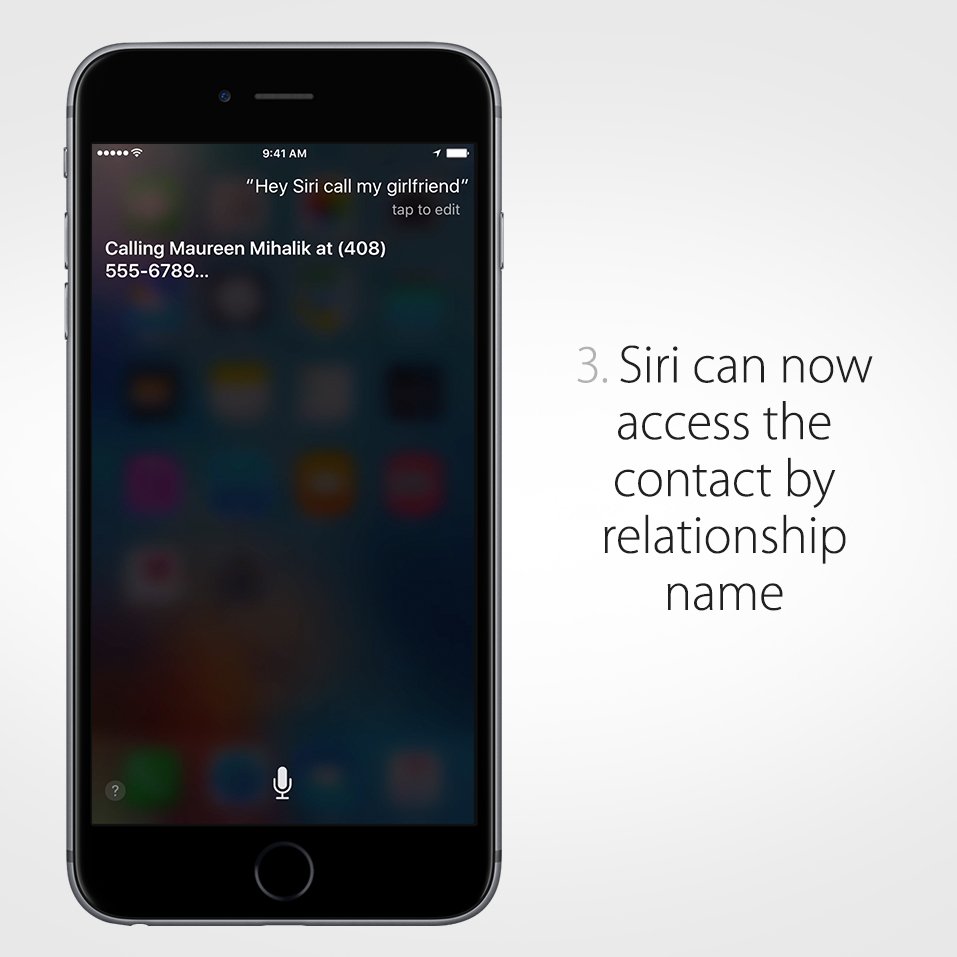 Call your girlfriend (with Siri).
