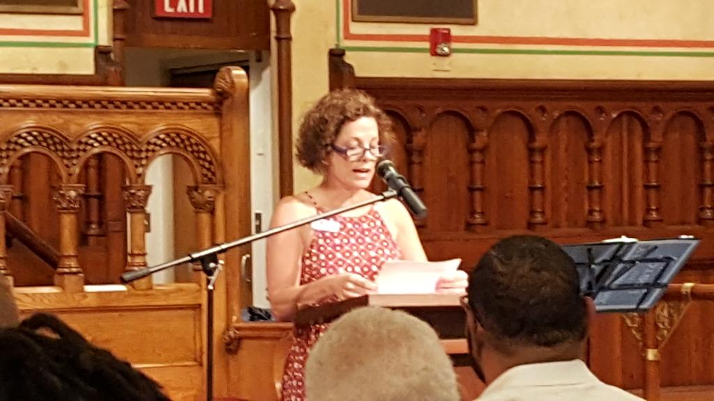 CalledOutUCC's tweet photo. #UCC #ONA Coalition Leadership member intro. UCC &amp; #HRC leader Rev MacArthur Flournoy #LGBTUnityCLE #OrlandoUnited https://t.co/suzVqe3FdU