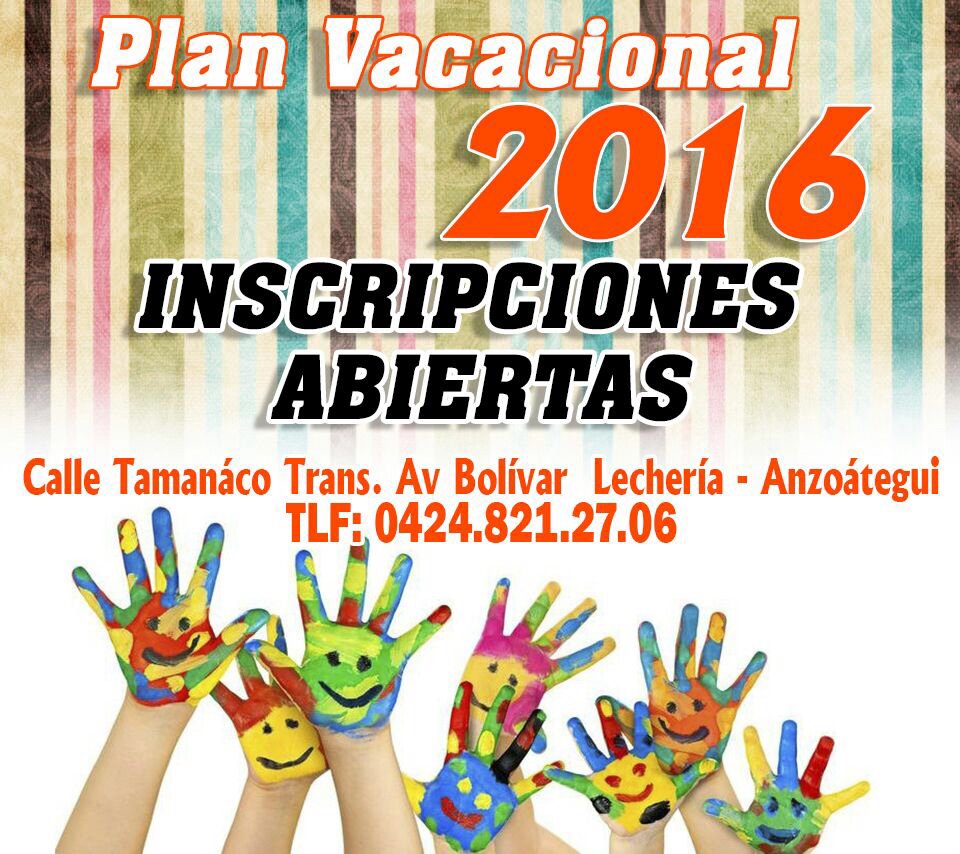 Caiperanz1's tweet photo. #CAIPERANZ inscripciones para nuestro plan vacacional hasta el 9 de septiembre duración semanas (3-7) años https://t.co/JwYBBcYRur