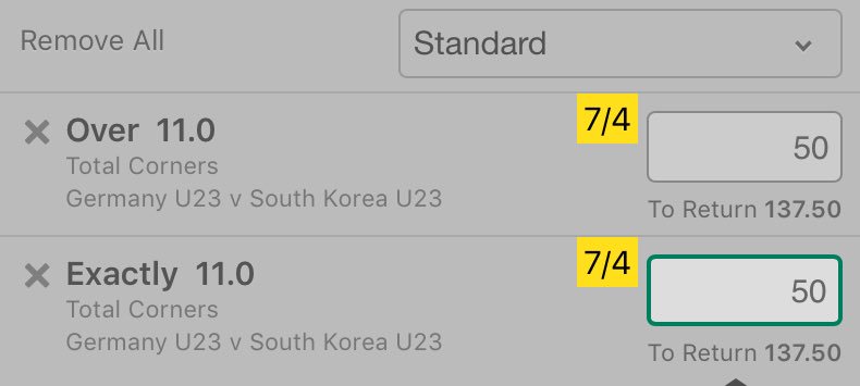 ProProfitPicks's tweet photo. ⚽️✅⚽️✅⚽️✅⚽️

FOOTBALL TIP: WINNER!

Germany U23 v Korea U23

Exactly &amp; Over 11 Corners

50 / 50 Split

Odds: 1.375 https://t.co/CsarF5lfTs