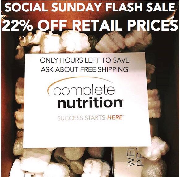 CompleteCF's tweet photo. It's going UP on a Sunday! Only a few hours left to save!! #successstartshere https://t.co/Drx05xSTZB