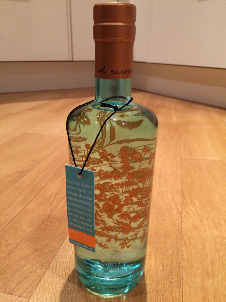 pbanwell's tweet photo. Beautiful gin, beautifully packaged. Feels special even before tasting! Well played @SilentPoolGin https://t.co/g4u4IFS8FE