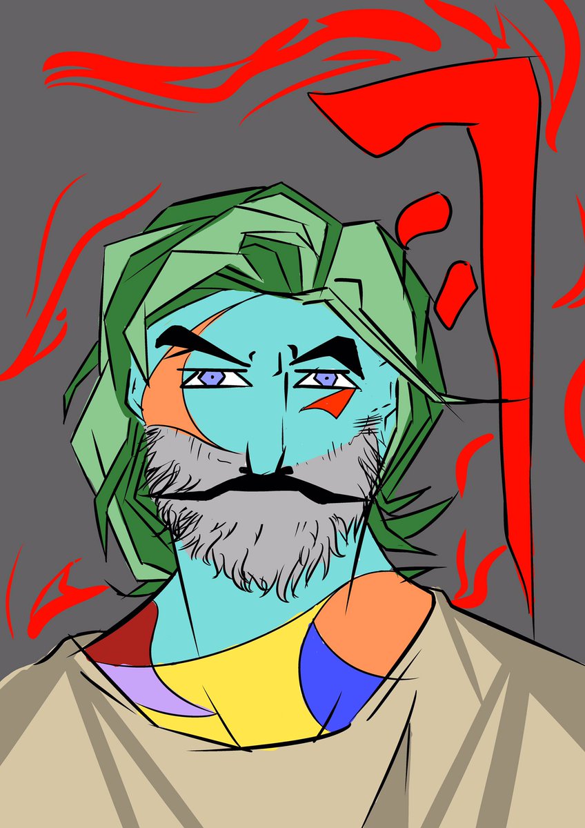 arancya94's tweet photo. @Omundson in Picasso style. I call it "the beard"  ;) #gishwhes2016 @gishwhes #SockMonkeyPatronus https://t.co/FJav7ME6Ei