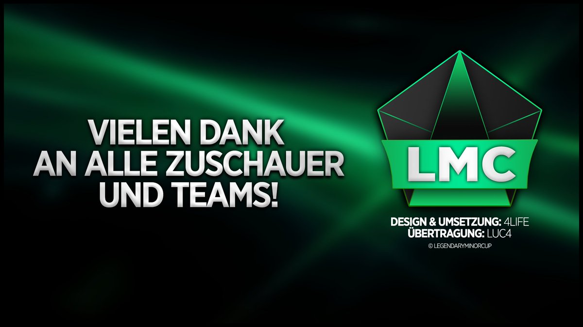 legendarymcup's tweet photo. Vielen Dank an alle Zuschauer und Spieler - Es war ein großartiges Turnier! #lmc2016 https://t.co/GhToF1aAmJ