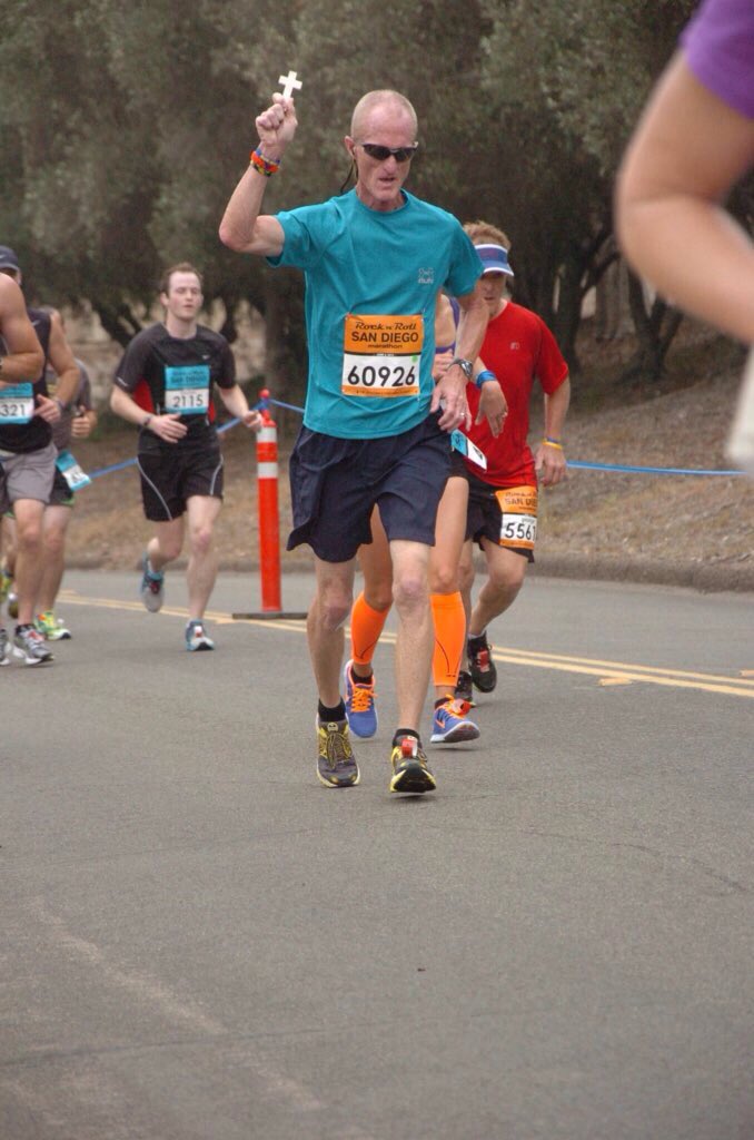 JamesHartline's tweet photo. Beginning my training for the 2017 San Diego Rock & Roll Marathon. I am not ashamed of the Gospel. I am #Running4God https://t.co/ZmvMxKpVkp