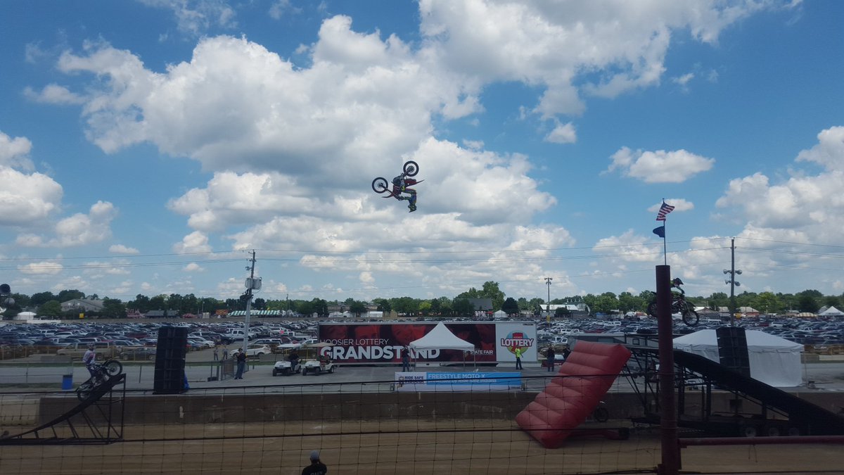 MattStraeter's tweet image. I thought I would practice my Freestyle MX tricks today.... Riders @IndyStateFair today did awesome! #Freestyle