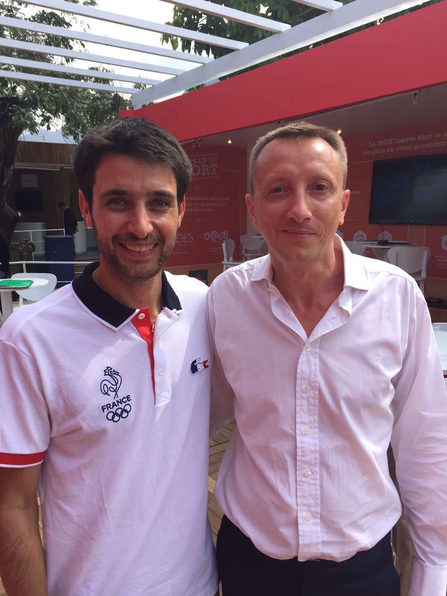 stephtisserand's tweet photo. Très beau moment avec @jlamychap #ClubFranceRio https://t.co/0zPga3lIvy
