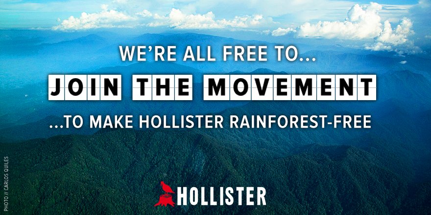 Join a real movement for rainforest-free fashion ran.org/hollister  #HCoJeansMovement @HollisterCo #HCoFreeto