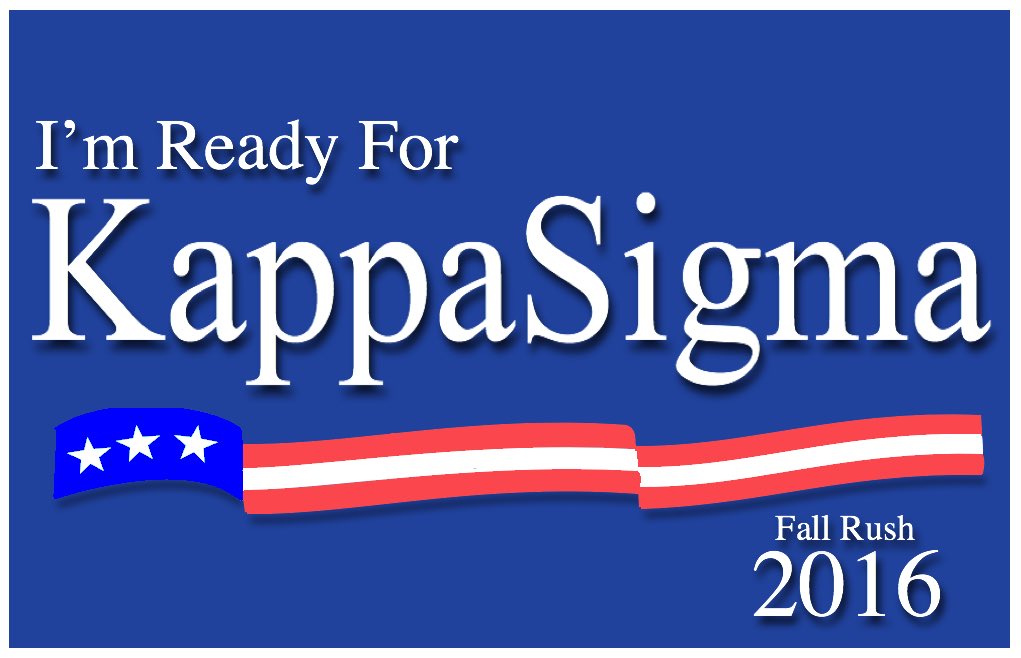 KappaSigmaFred's tweet image. 2 weeks left until class starts and then Rush Week soon after. Are you ready to Rush Kappa Sigma? #fallrush2016