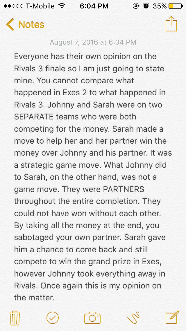 challengefan01's tweet photo. #TheChallengeRivals3 https://t.co/DnBw3qm4wh