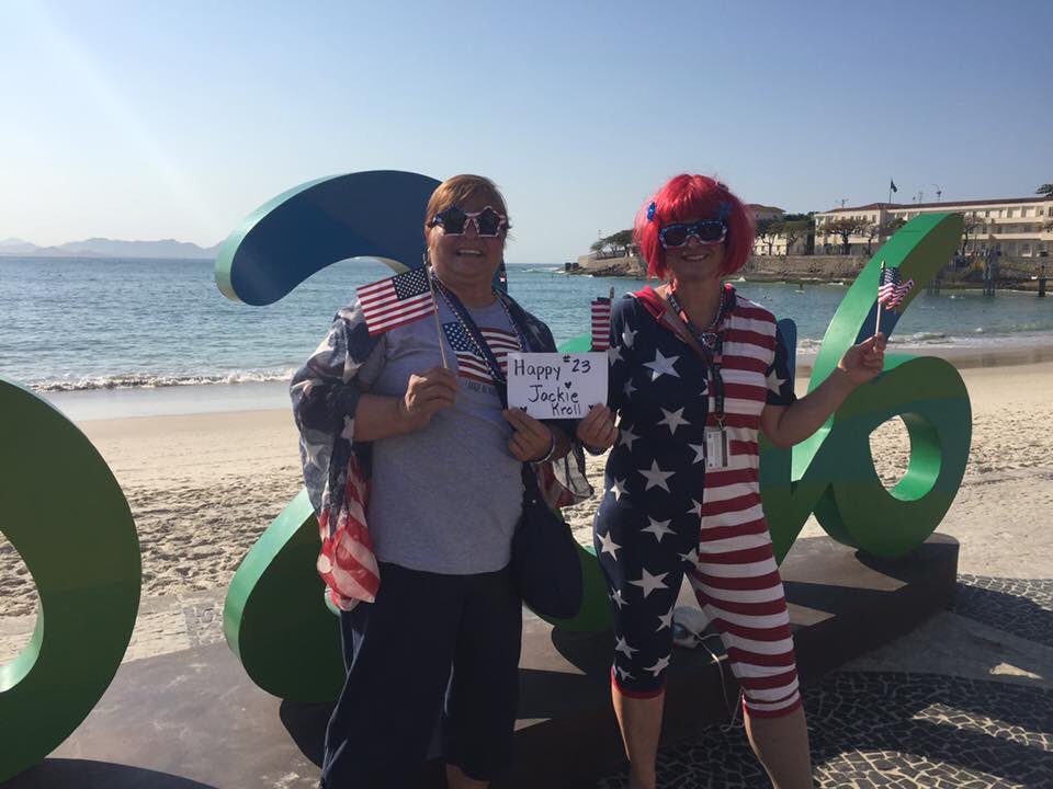 SBB_Strategist's tweet photo. Two of my Sisters enjoying #RioOlympics2016 always trying to get noticed, sometimes issue being one of 17 kids. https://t.co/KDdMri9R4I