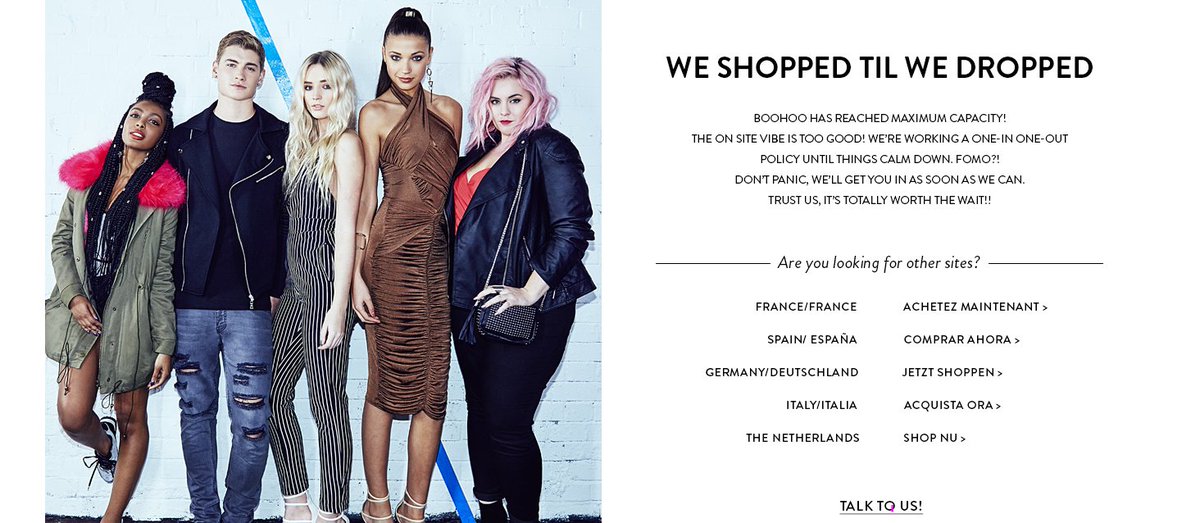 Jordles's tweet photo. @boohoo When will the AU site be back up and running? https://t.co/xw8aGaW45f