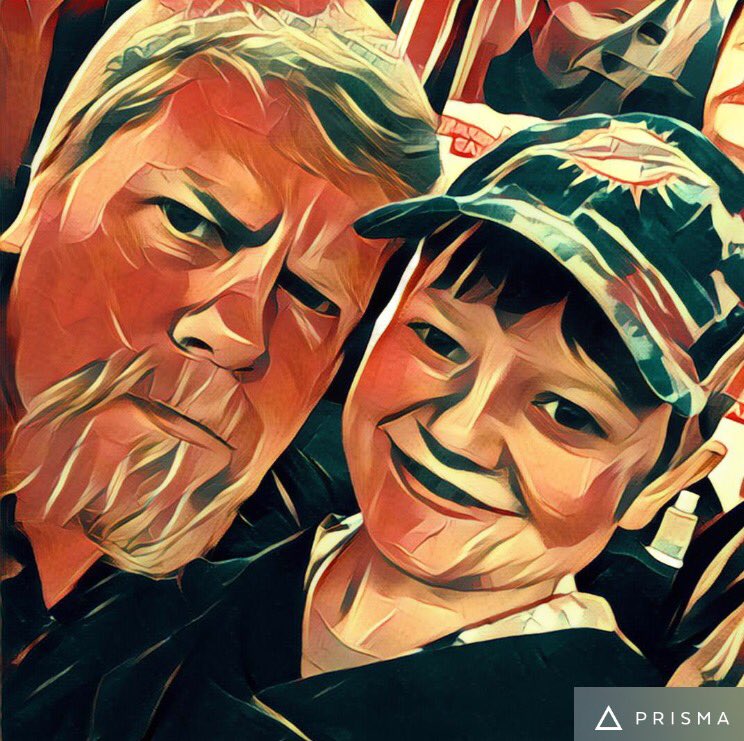 jnhcarlson's tweet photo. @Cudlitz My son Wyatt feels like he's part of The Walking Dead comics now. #prismaapp #WSCDenver https://t.co/0cv0y4JHOT