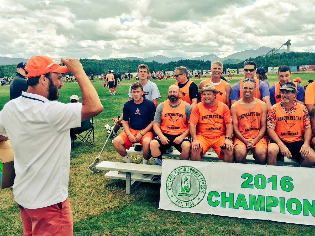lakeplacidlax's tweet photo. The #LPSC27 Men's Grand Masters 1-2 Silver champions presented by Warrior: Checkmate Lacrosse. https://t.co/FQkLNB8psH