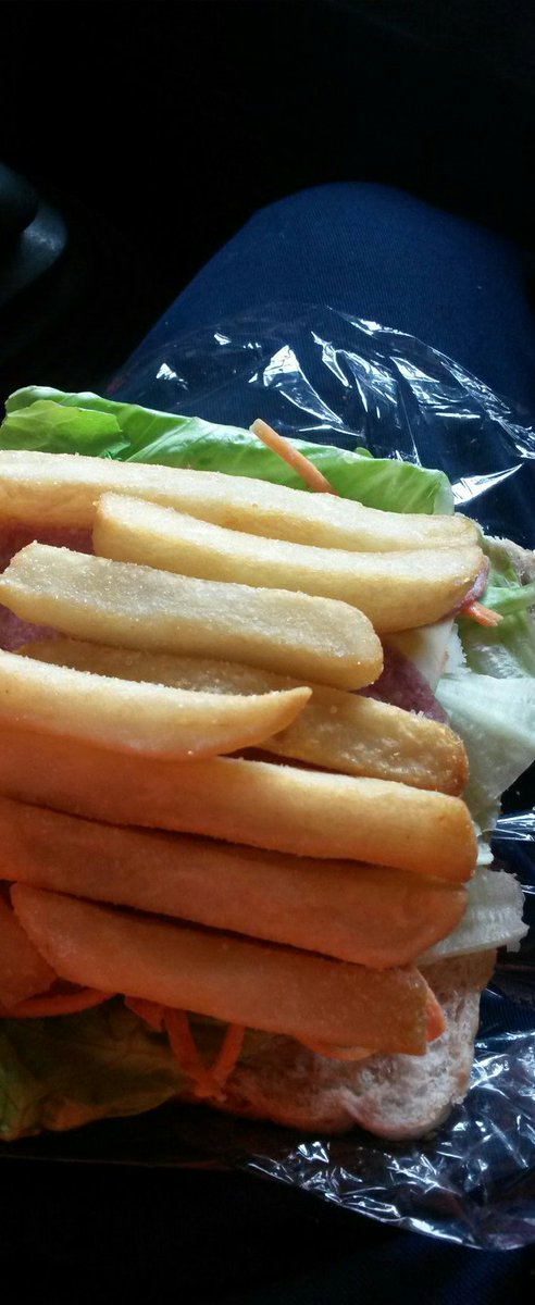 It's a hot chip and salami sandwich kinda day