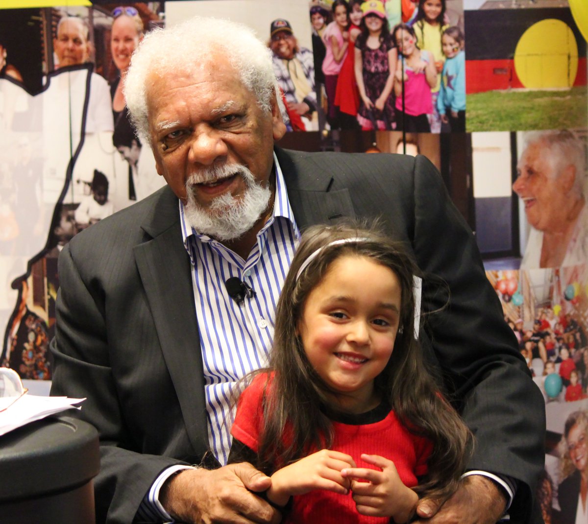 nswalc's tweet photo. She clearly loves her Poppy &amp; he loves her. #SolBellear &amp; Rose, delighted to be together! Great #IndigenousDads https://t.co/8ZmSYMVQaw