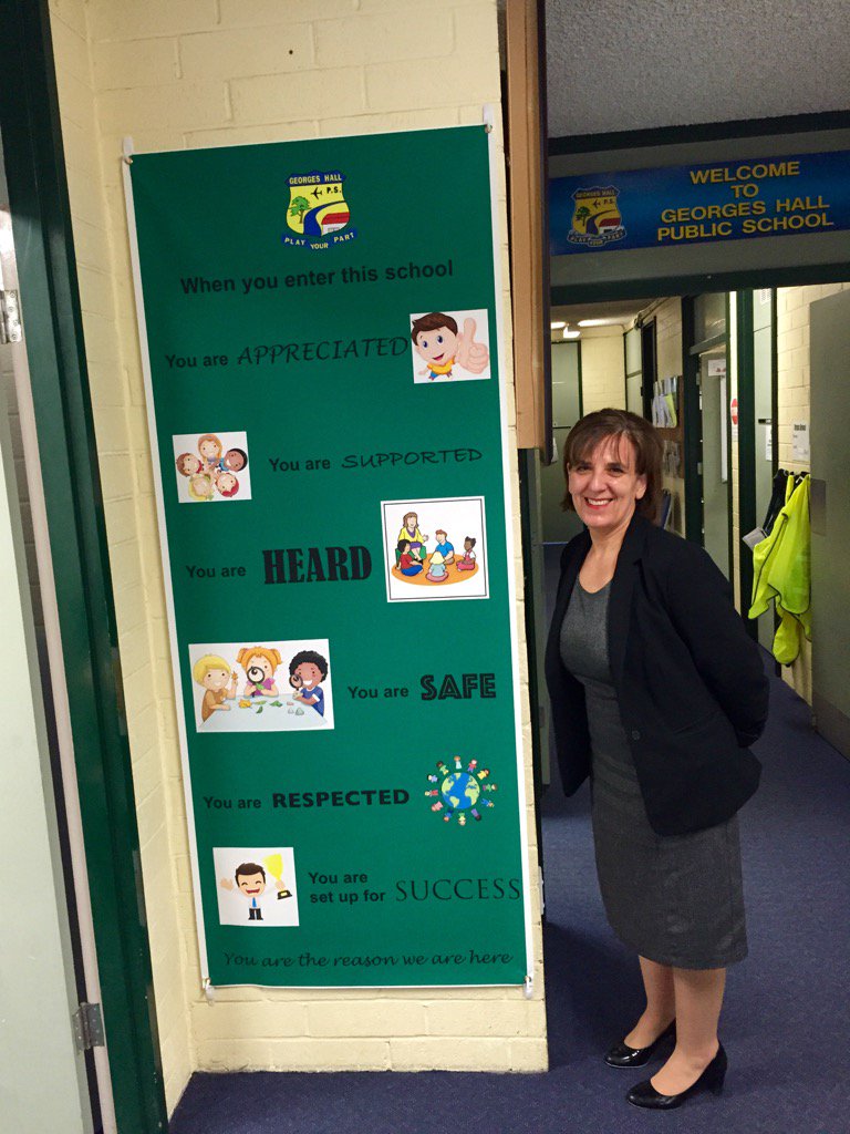 Proud Principal, Poppy Cassimatis who hosted a wonderful Principal Learning Team Mtg. Great start to the week. TY.