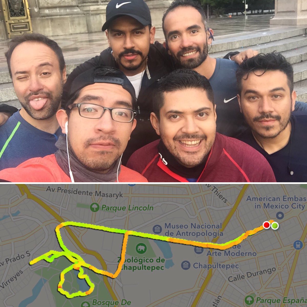 Garnaff's tweet photo. Hoy nos toco entrenamiento de 13 kms con la familia #FrontRunnersCDMX rumbo al 42KCDMX https://t.co/qDcNBZSEom