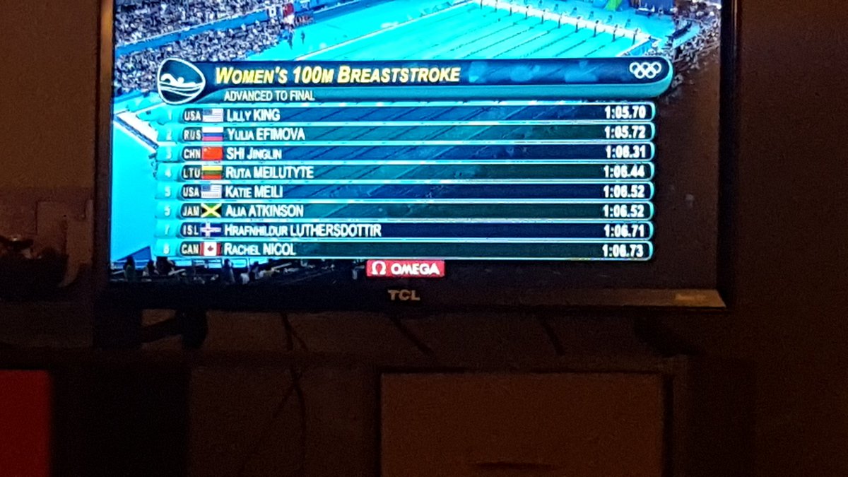 And she advances to the FINALS! #Olympics #LetsGoKatie