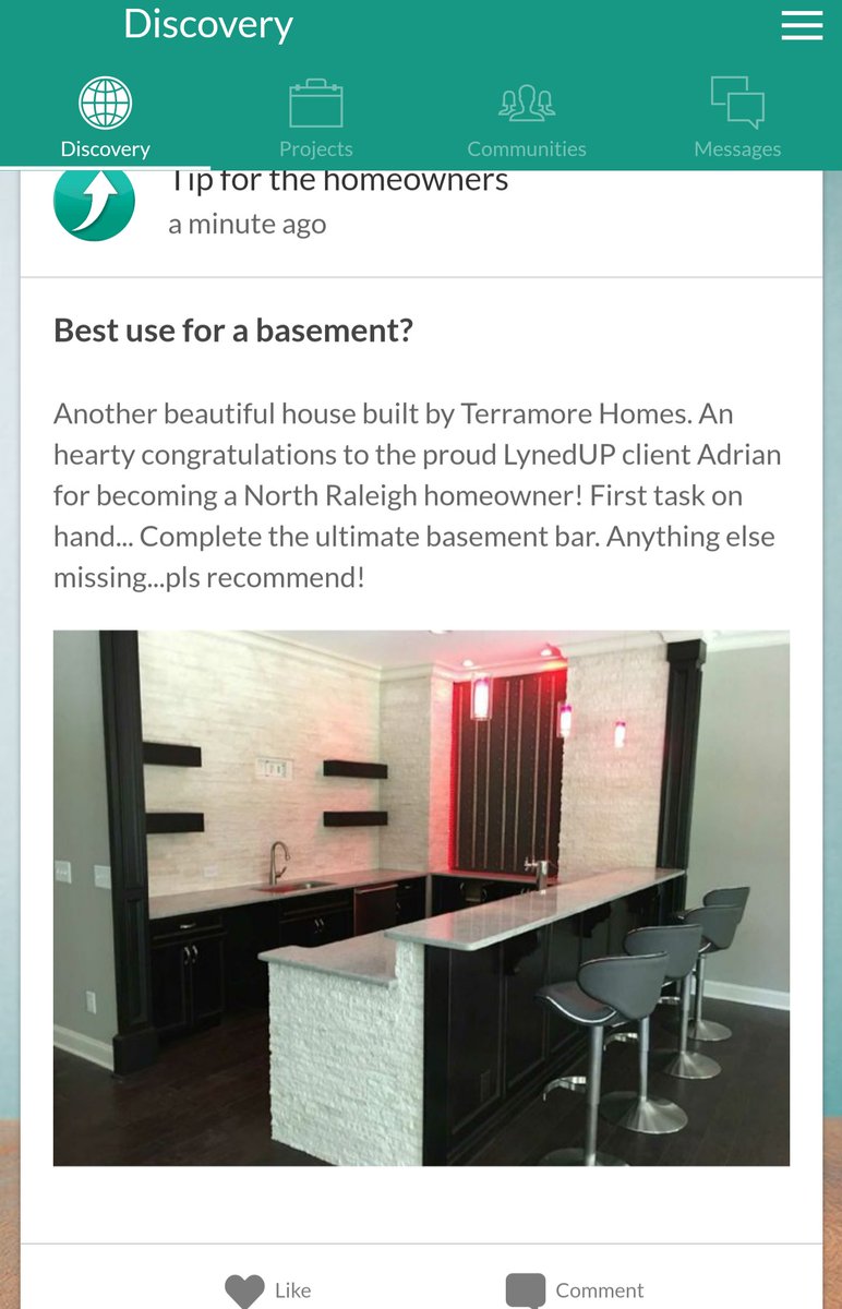 lynedup's tweet photo. The "LynedUP" Bar!  Congrats to Adrian for closing on his new #house! https://t.co/f8YZjxZ1uO