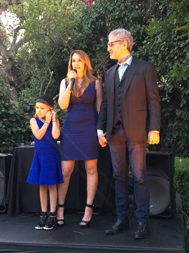 LisaHaisha's tweet photo. My Husband Lee Aronsohn &amp; I &amp; My Daughter Ava Welcoming Guests .@KidsInSpotlight Cocktails For A Cause #Fundraiser https://t.co/tdATNyEZ6G