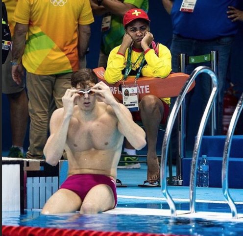 being a lifeguard at the olympics is the most useless job ever