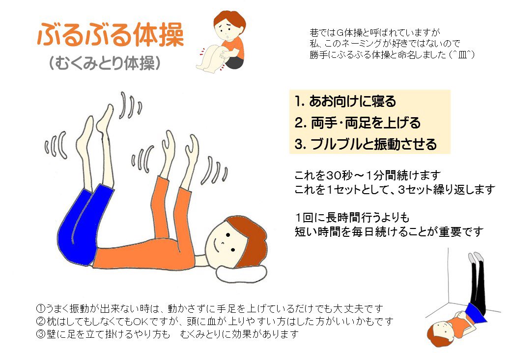 ふくらはぎほぐしの足楽屋 A Twitteren 最近むくみを訴えるお客様が多いので この体操をオススメしています ふくらはぎほぐしの足楽屋 A Twitteren 最近むくみを訴えるお客様が多いので この体操をオススメしています