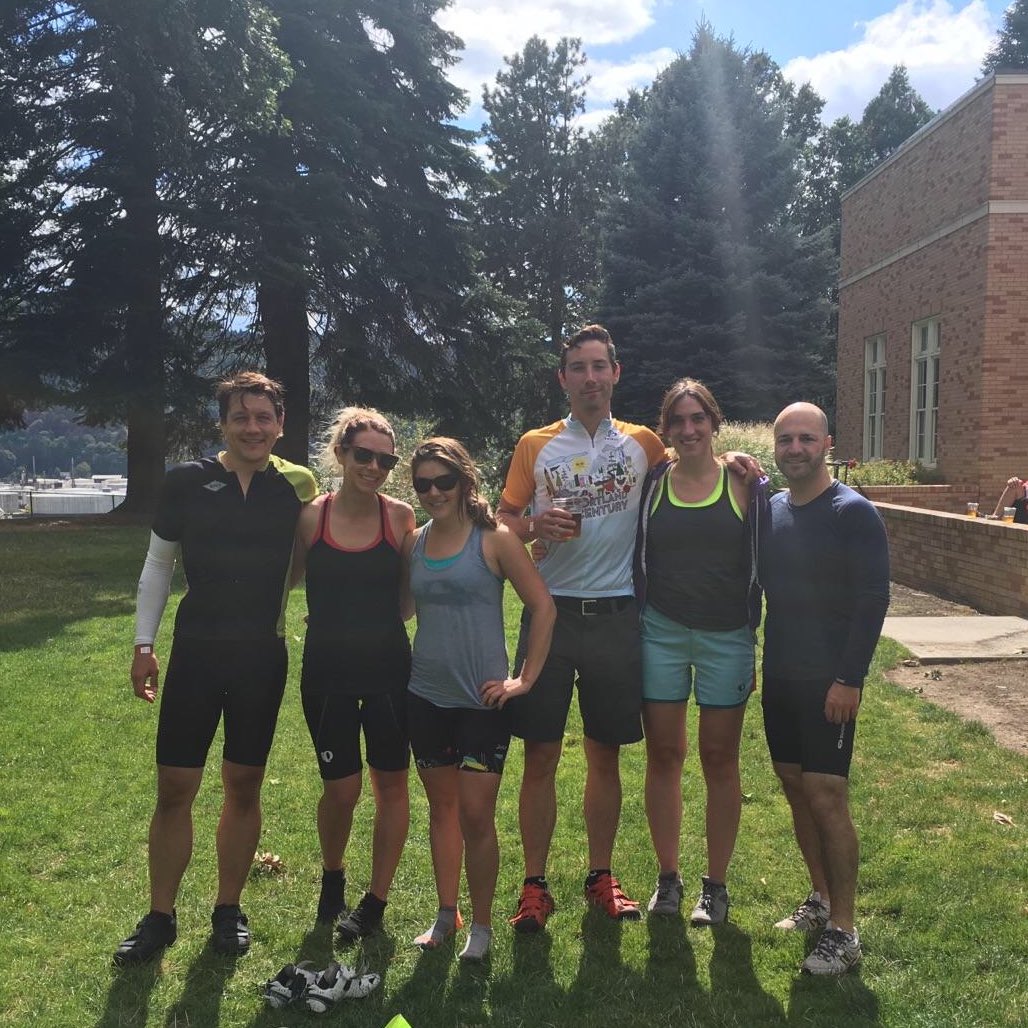 juststoller's tweet photo. The first Century for 5 out of 6 of us! See you next year #PortlandCentury #TeamStoller https://t.co/4NjW1YDvot